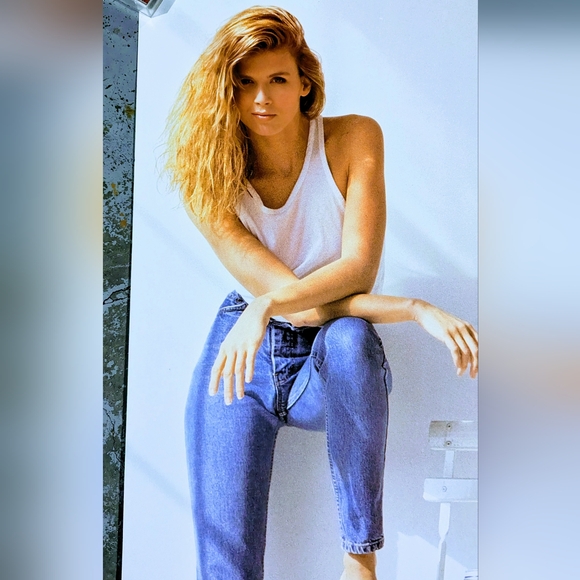 Vintage 90s Deadstock Blue Light Promo Beer Model Calendar Posters x5 - Picture 2 of 6